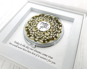 Mother of the Groom Vintage Compact Mirror