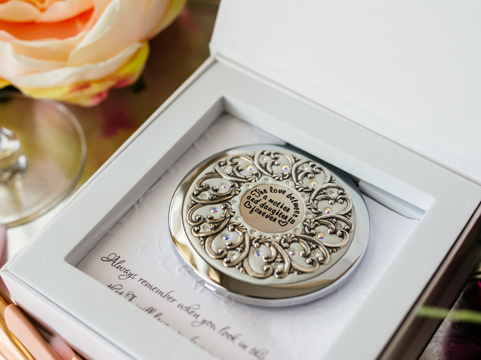 Mother and Daughter Compact Mirror