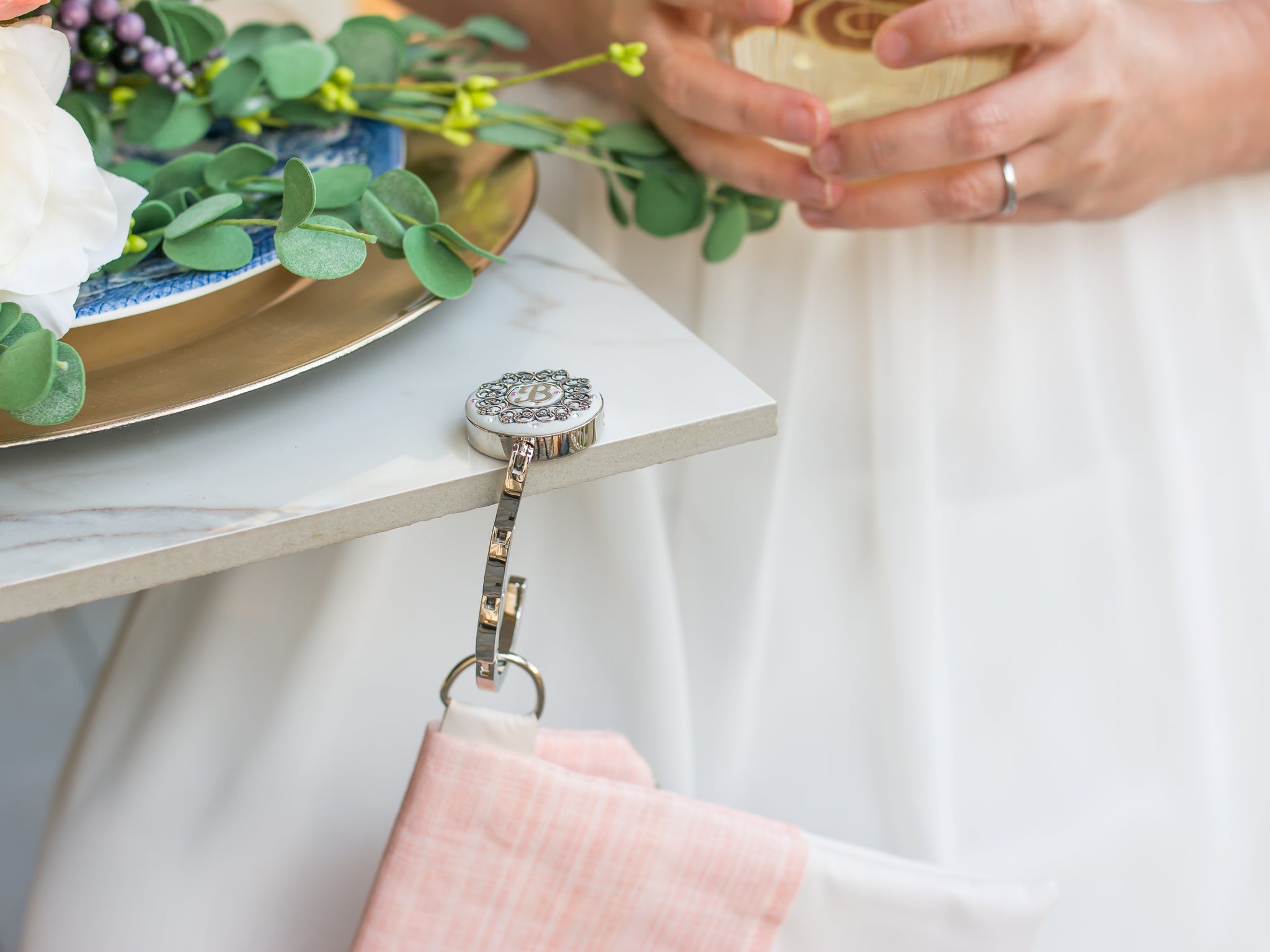 Metal Purse Ring Holder It's So Cute Beautiful On Any Dresser Or Bathroom |  eBay