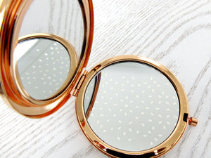 Rose Gold Personalized Compact Mirror