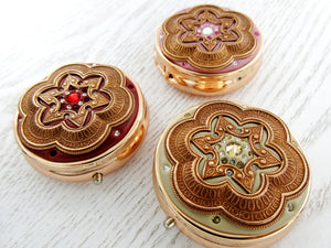 Royal Crown Rose Gold Pill Box