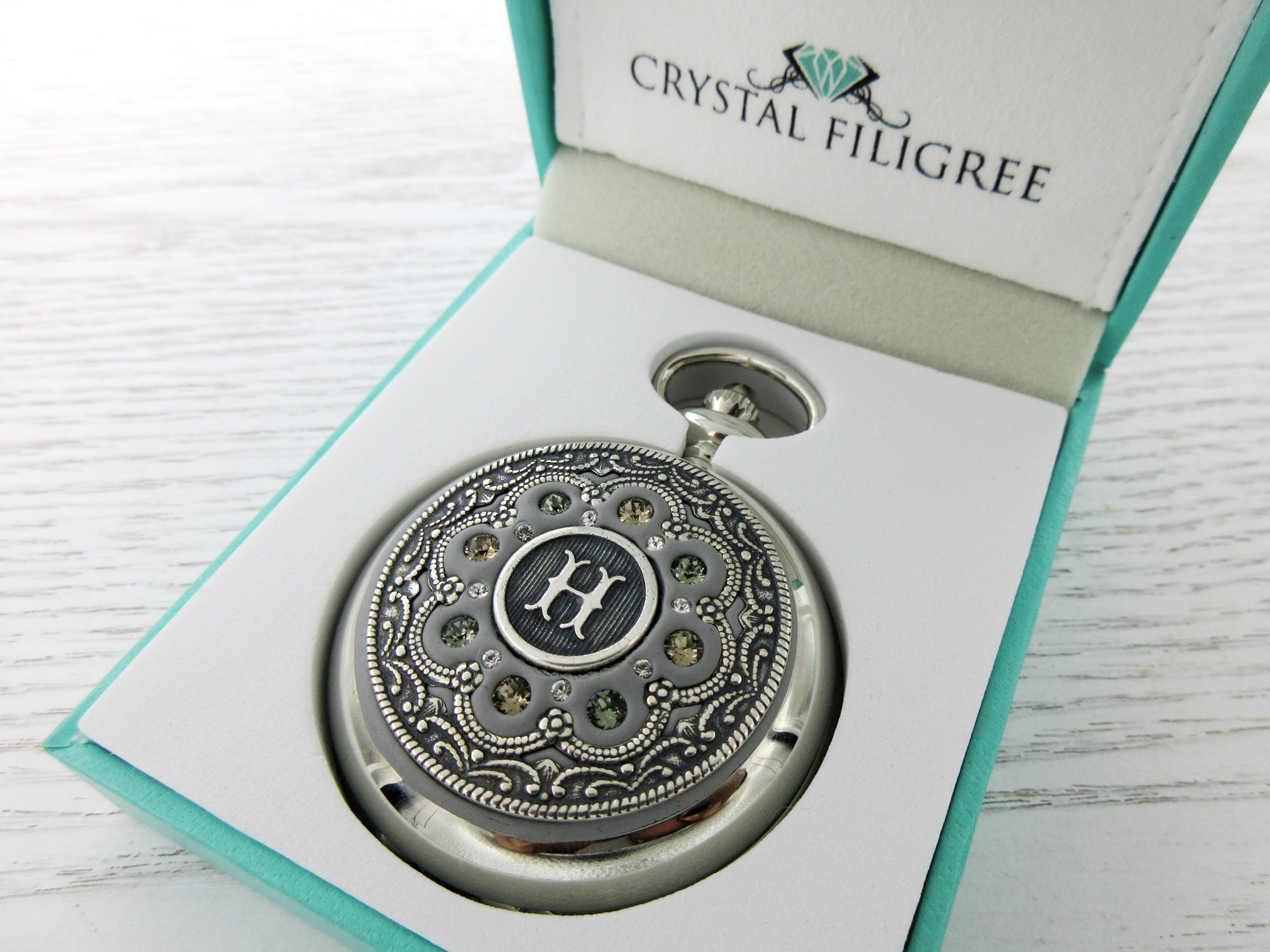 Personalized Silver Pocket Watch